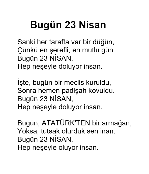 23-nisan-ile-ilgili-şiirler