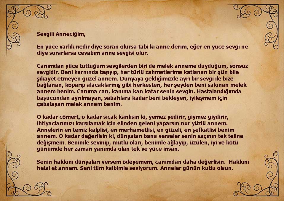 Anneye Mektup 15 Farkl rnek Anneler G n Mektubu Anneye Mektup 15 Farkl rnek Anneler G n Mektubu