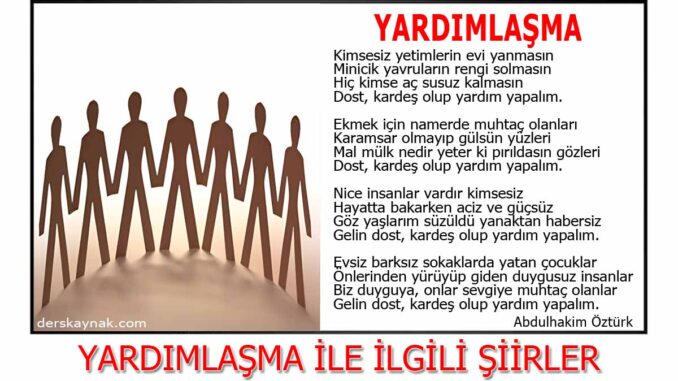 Yard mla ma le lgili iirler Yard mseverlik iirleri Yard mla ma le lgili iirler Yard mseverlik iirleri