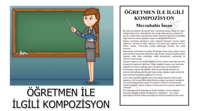 öğretmen-İle-İlgili-Kompozisyon-yazı öğretmen-konulu-Kompozisyon-yazı